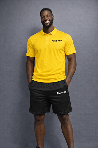 NOFLEN Men's Respect Printed Polo Neck Shorts Set