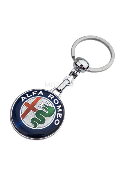 MOZOKO High Quality Alfa Romeo Logo Drop Printed Stylish Gift Car Keychain