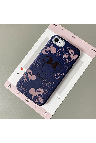 Hontinga iPhone 7/8/Se 2020 2022 Compatible Leather Texture Anti Fall Soft Si...