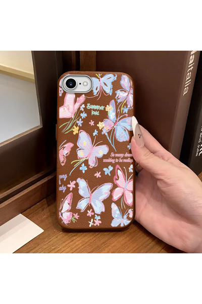 Hontinga Phone Case Compatible with iPhone 7/8/Se 2020 2022 Leather Texture A...