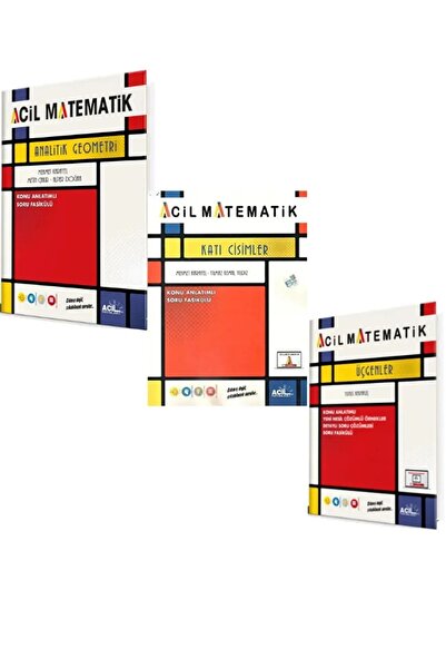 Apotemi Yayınları Apotemi Acil Analitik Geometri Katı Cisimler Ve Üçgenler Fa...