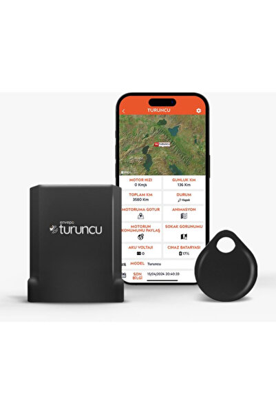 Turuncu GO KABLOSUZ MOTOSİKLET TAKİP CİHAZI ( 12 AYLIK ) **Yeni Ürün**