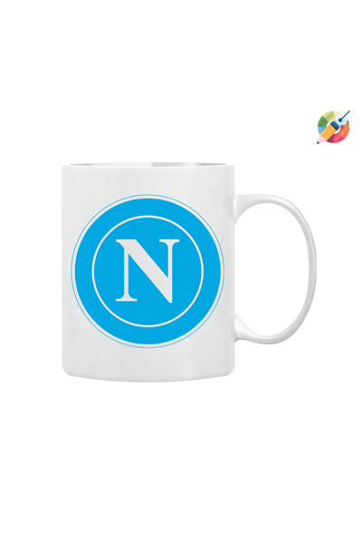 CERCİBAZAAR كأس مطبوع بشعار نابولي