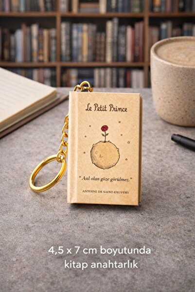YLDZ Klasik Kitap Görünümlü Mini Defter Anahtarlık – Küçük Prens