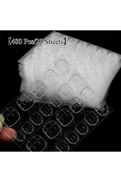 Choice لاصق أظافر أبيض (20 ورقة) من 10 إلى 200 ورقة، مقاوم للماء وصديق للبيئة...