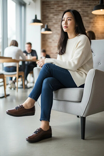 GokceKundura06 Women's 4 Point Orthopedic Elastic Adjustable Soft Sole Ballet Flats