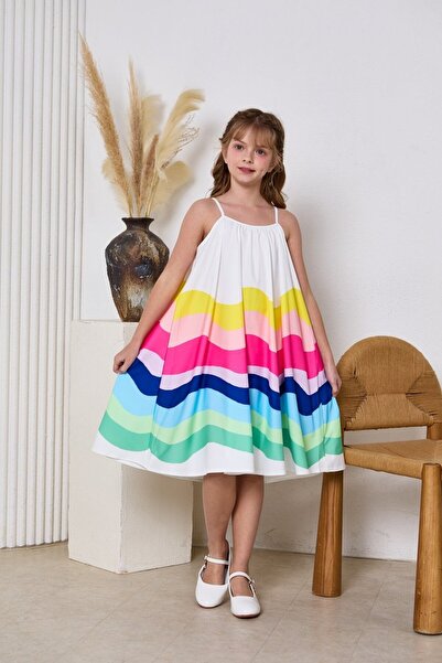 Alesaei-mondo tondo Multicolored dress 7218