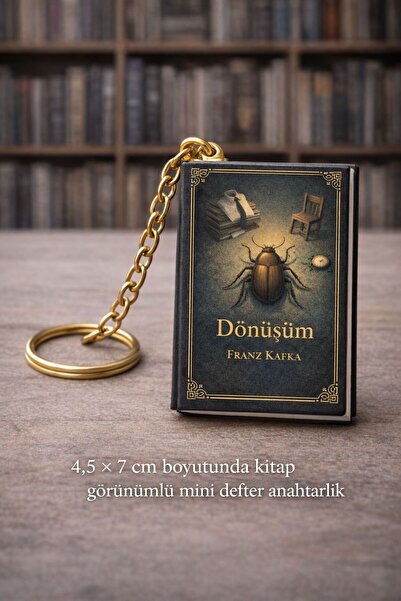 YLDZ سلسلة مفاتيح على شكل دفتر ملاحظات صغير بمظهر كلاسيكي - تحول