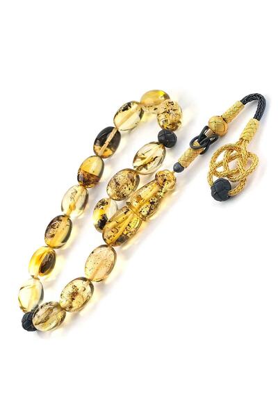 TESBİHCİBABA Eşsiz Eser İri Boy Maskot Damla Kehribar Tesbih