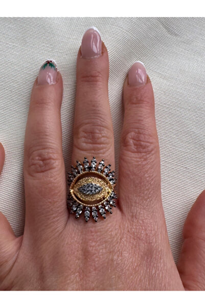 bijux by mrv خاتم عين مصنوع من حجر الزركون بتصميم خاص