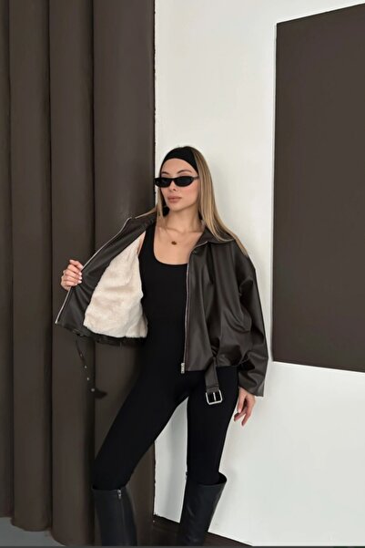 Safgiyim44 Fur Leather Jacket - Brown