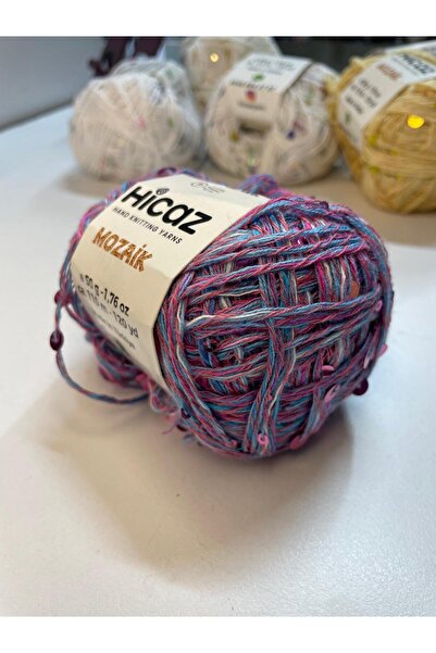 HİCAZ YARN %100 COTTON(PAMUK) DEGRADE, 3-6 MM PULLU ÖRGÜ &ÇANTA İPİ . YUMAKLA...