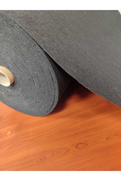 TELASTAR 1 Metre Siyah Tek Taraflı Ütü İle Yapışan Eni 90 Cm Keçe Telası, Çan...