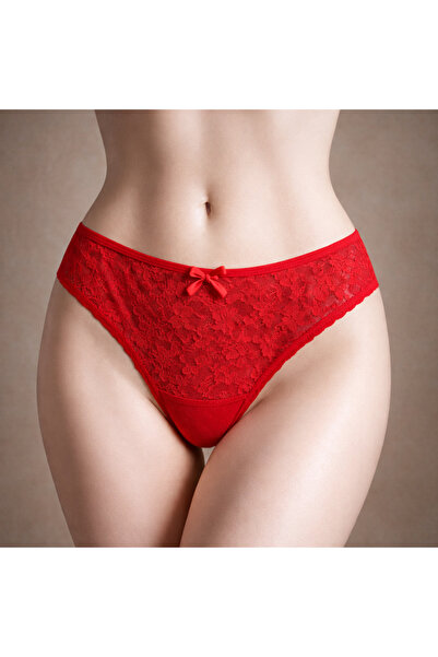 MissFerisa Γυναικεία ειδικά εορταστικά εσώρουχα με δαντέλα μπροστά και ίσια π...