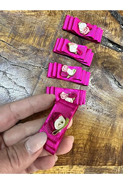 Gönülden Tasarım 5 Pieces Floral Bow Intersewing Accessory 6X2 cm