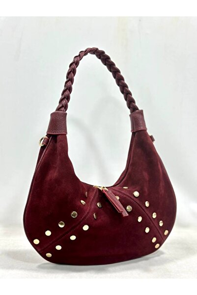 My Easy Shop Geantă de umăr din piele de căprioară autentică MesBag