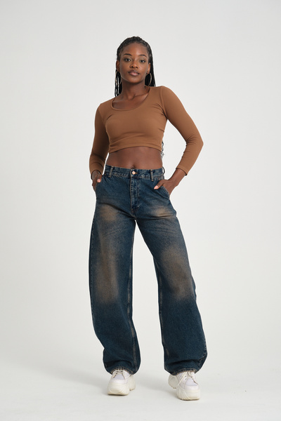 MINCHETTO Barrel Daily 6019-D266 Women's Stretch Regular Waist Super Traditio...