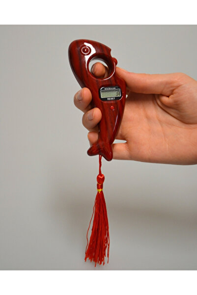 Bilenler Digital Dhikr Mat (Fish Model) – Finger-Operated Dhikr Counter Lightweight and Ergonomic Design Red