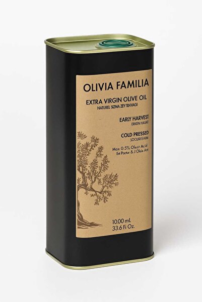 Olivia Familia 2025 Yeni Hasat Soğuk Sıkım Filtresiz Zeytinyağı 3 Litre, Erke...