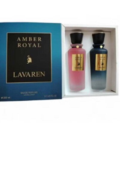 LAVARNE مجموعة عطور أمبر رويال لافيرن، عبوتان × 200 مل