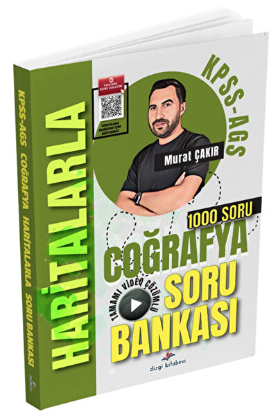 Dizgi Kitap 2026 KPSS MEB-AGS Haritalarla Coğrafya Soru Bankası Çözümlü - Mur...