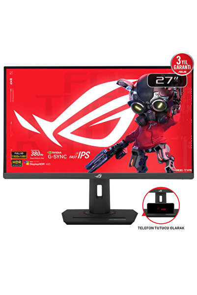 ASUS ROG STRİX XG279CNS 27" 0.3MS 380HZ 1920x1080 HDMI/DP/TYPE-C PIVOT SİYAH ...