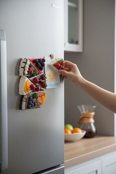 EVASAN PASTA MODEL BUZDOLABI MAGNET 6 LI SET