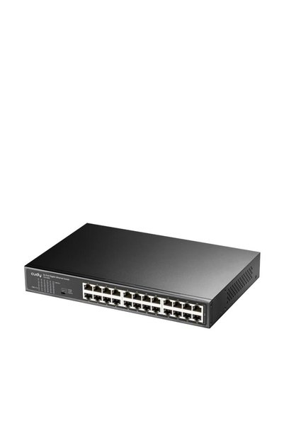 Universal Cudy gs1024 24 port 10/100/1000 unmanaged rack mount switch metal case