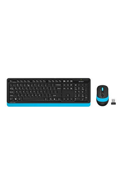 A4 Tech Fg1010 Wireless Standard Blue Q Keyboard Mouse