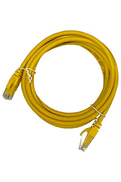 AGER Ac-602-030 3 Meters Utp Cat6 Patch Cable Yellow Cu, Lszh Awg 26/7
