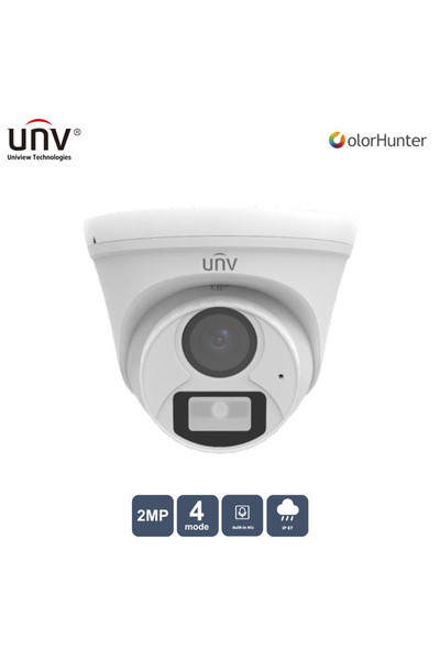 Uniview UAC-T112-AF28-W 2MP 2.8MM COLORHUNTER 20MT IP67 AHD كاميرا قبة صوتية ...
