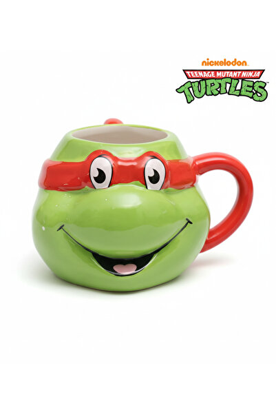 Space License Ninja Turtles Raphael 3D Figürlü Seramik Kupa 500 ml - Özel Tas...