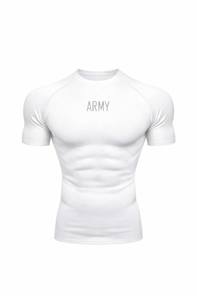 GAZELMANYA ARMY Premium Compression Short Sleeve Fitness Body Gym Sportist Sh...