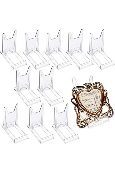 The Bros 10 Pcs Acrylic Bracket Stands, Plastic Display Holders