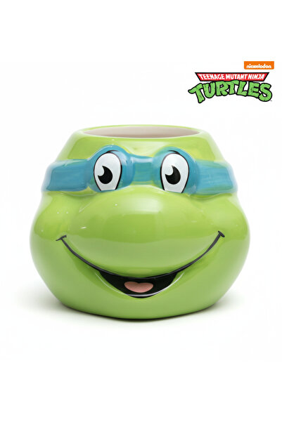 Space License Ninja Turtles Leonardo 3D Figürlü Seramik Kupa 500 ml - Özel Ta...