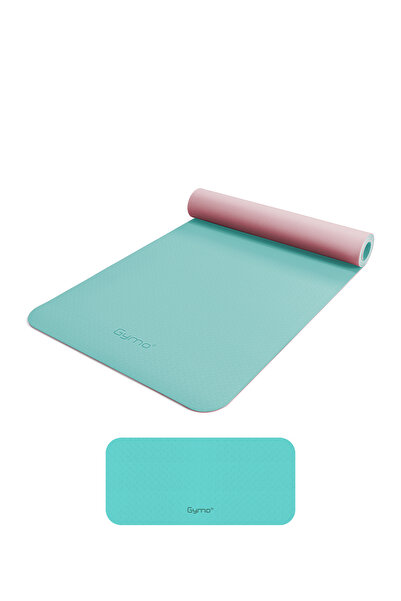 Gymo Ekolojik 6mm TPE Yoga Matı Pilates Minderi Diz Dirsek Koruyucu Matlı Set...