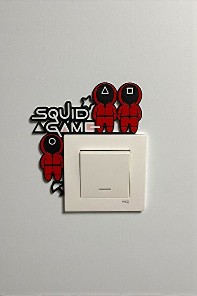 tredblock Squid Game Light Switch Corner Decor Socket Ornament