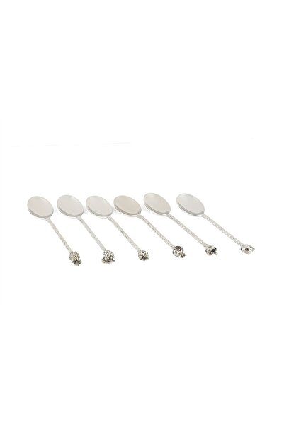 Mikasa Moor Silver 6-Piece Fruit Figured Teaspoon Set
