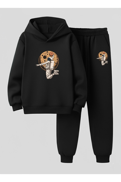 LORVEX Дитячий світшот з капюшоном - Спортивний костюм AYDA SMAÇ з принтом, 3...