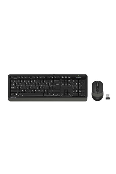 A4 Tech Fg1010 Wireless Standard Gray Q Keyboard Mouse