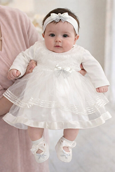 UmBaby Baby Tulle Underwear Bodysuit with Snap Fasteners, Bandana & Booties L...