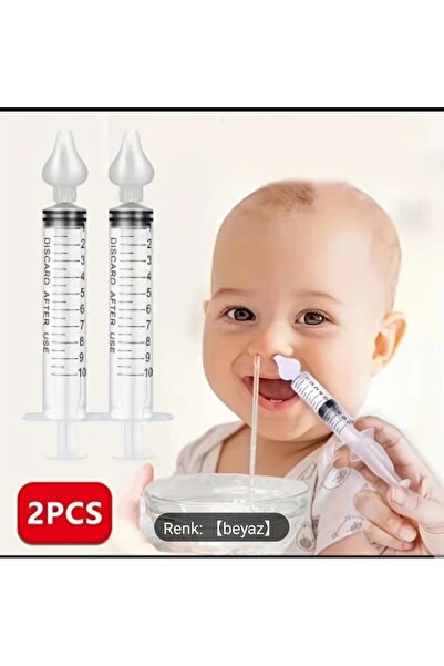ORGANICYOU JINHUA 2 Adet 10ml Bebek Burun İrrigatör Seti, Günlük Hijyen için ...