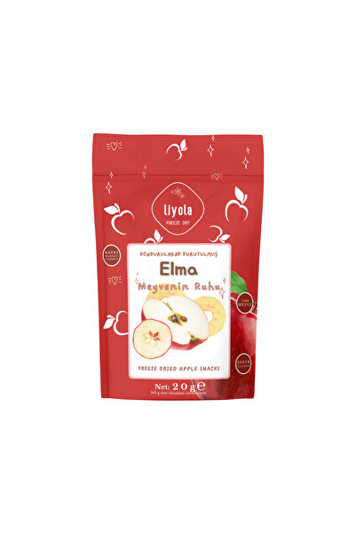 Freeze Dry Dondurularak Kurutulmuş Elma 20 g - %100 Doğal Katkısız Şeker İlavesiz Cips