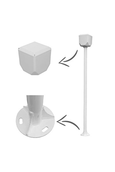 TRK 3 Meters (+Trk-154 Cube) White Camera Pole
