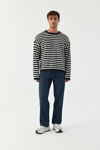 MINCHETTO Baggy 7021-D369 Casual Men's Straight Rigit Jeans Regular Waist Urb...