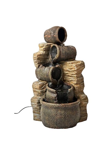 OEM Εξωτερικό Συντριβάνι με LED, 5 Νιπτήρες, 76x41x39cm, για Κήπο