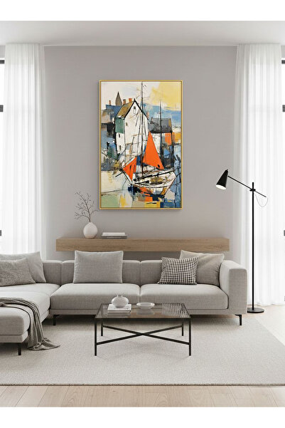 Linacci Set de pictură cu sticlă marină pentru barcă cu o singură coajă din metal auriu