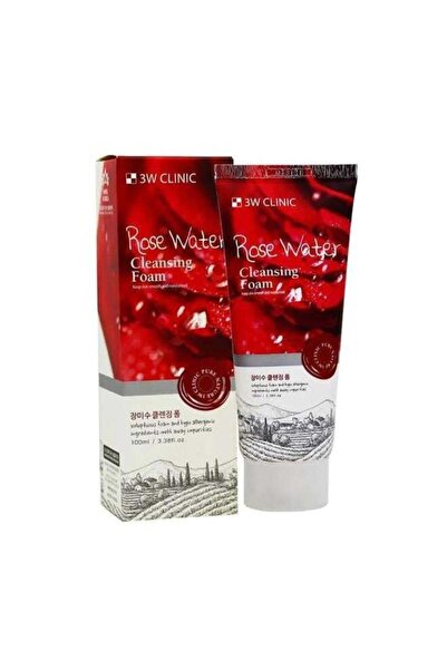 3W CLINIC غسول رغوي منظف 100 مل - ماء الورد