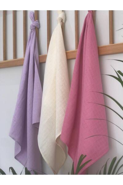 Hubb Pink Organic Muslin Baby Blanket for Girls and Boys 85•85 cm