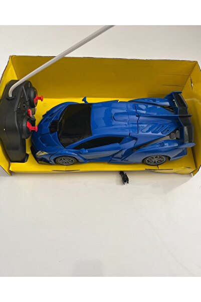 mavi su dünyası Uzaktan Kumandalı Şarjlı Robot Olan Araba 21 Cm 1:18 Ölçekli ...